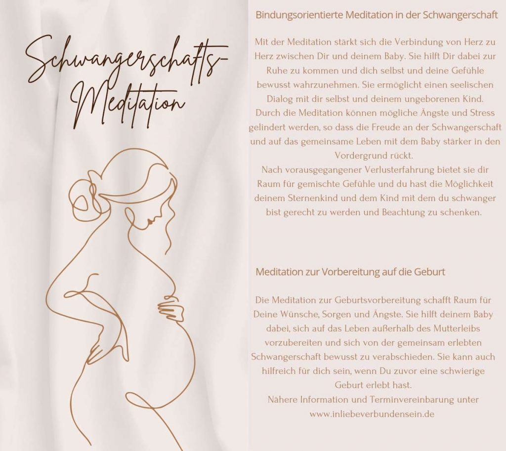 Flyer Schwangerschaftsmeditation